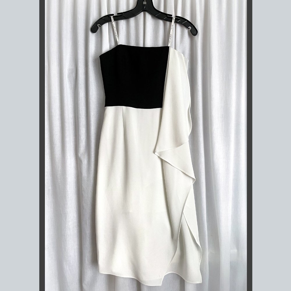 Halstone heritage mini dress new with tag NWT Off-white / black. Size 0 (XS)